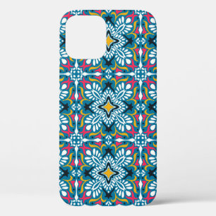 Talavera Mosaic: Multicultural Seamless Wallpaper. iPhone 12 Case