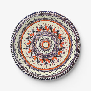Talavera  paper plate