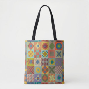 Talavera pattern. Indian patchwork. Turkish orname Tote Bag