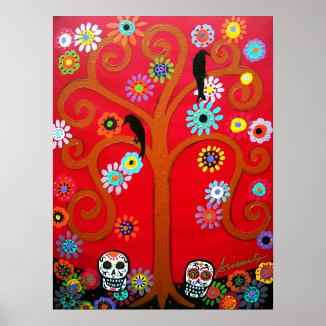 talavera skull DIA DE LOS MUERTOS Poster (Front)