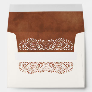 Talavera Terracotta Wedding Envelope