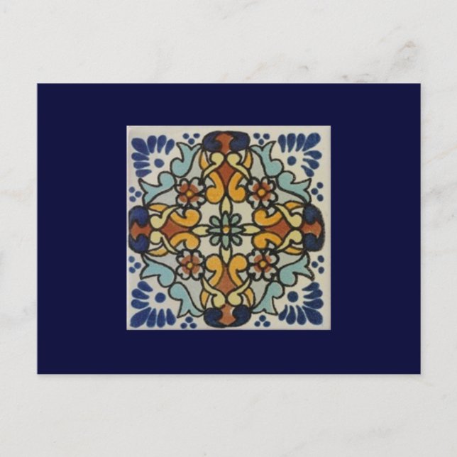 Talavera Tile 2 Post Card (Front)