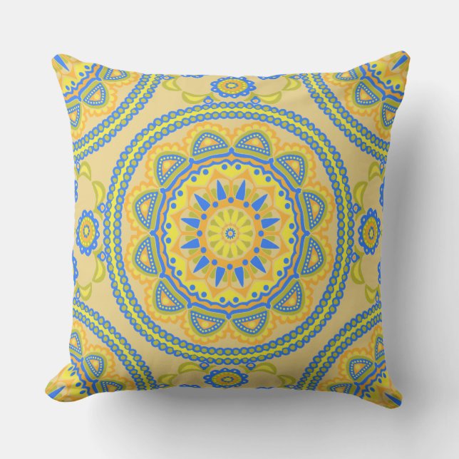 Talavera Tile Cushion (Front)
