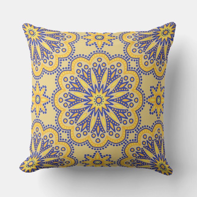 Talavera Tile Cushion (Front)