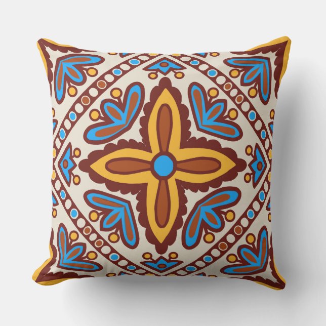 Talavera Tile Cushion (Front)