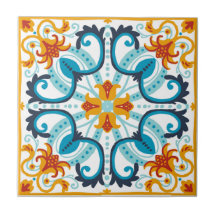Talavera tile inspired