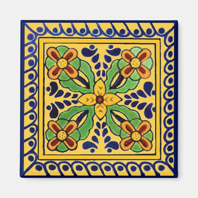 Talavera Tile Magnet (Front)
