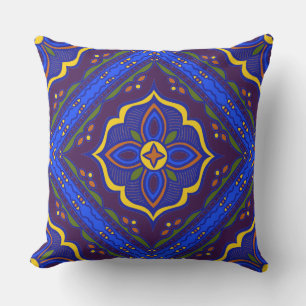 Talavera Tile Outdoor Pillow