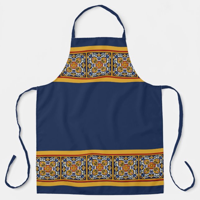 Talavera Tile Siete Apron (Front)