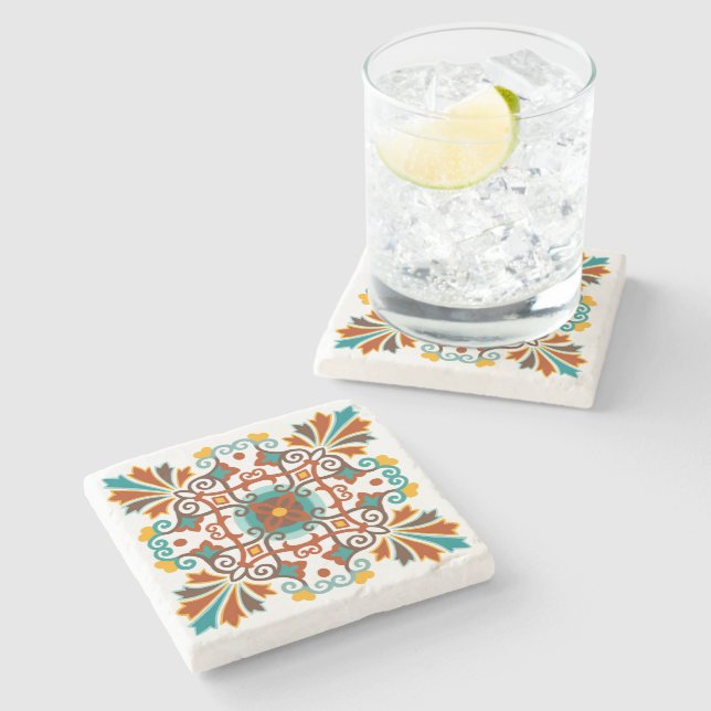 Talavera Tile Stone Coaster (Side)