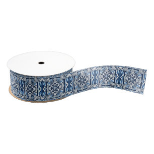 Talavera Tile Uno Ribbon Grosgrain Ribbon