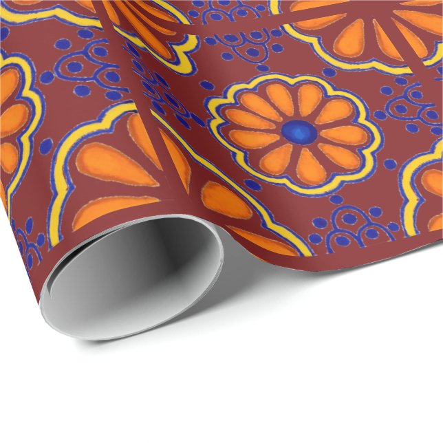 Talavera Tile Wrapping Paper (Roll Corner)