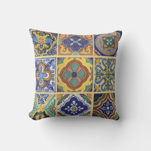 Talavera Tiles Cushion (Front)