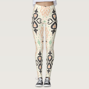 Talavera tiles, Mediterranean ornamental design. Leggings