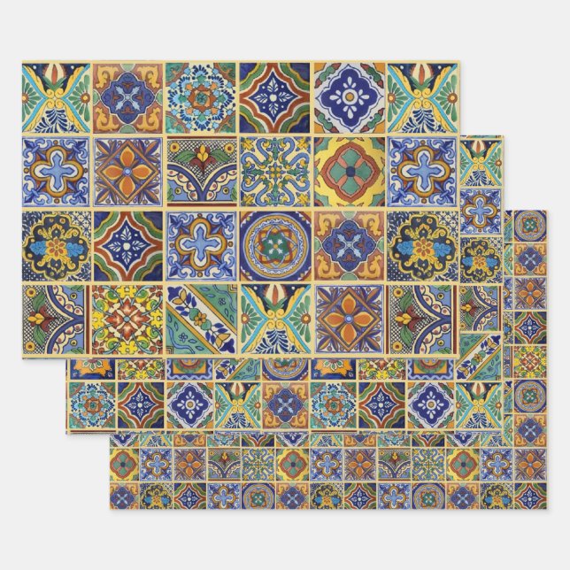 Talavera Tiles Wrapping Paper (Set)