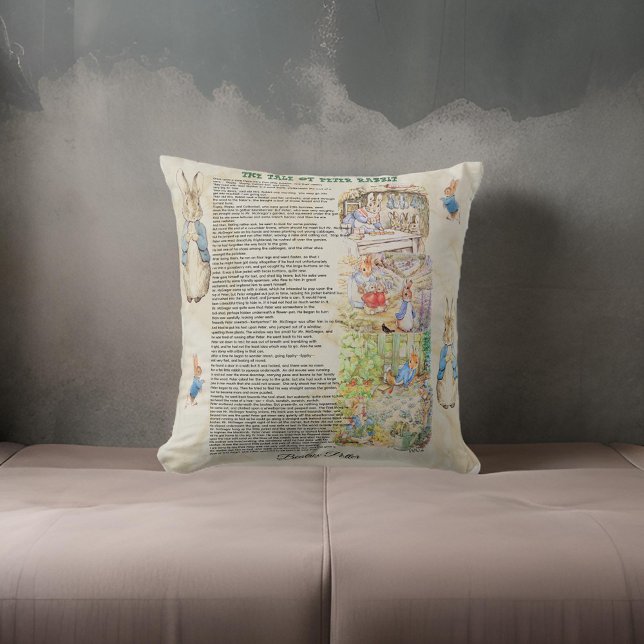 Tale of Peter Rabbit by Beatrix Potter Cushion (Creator Uploaded)