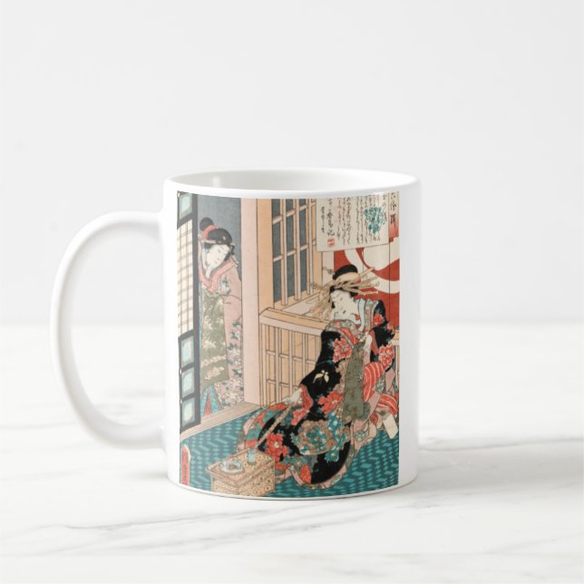 Tale of the Courtesan Shiratama mug (2-image) (Left)
