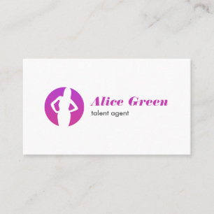 Talent Agent Logo Business Card