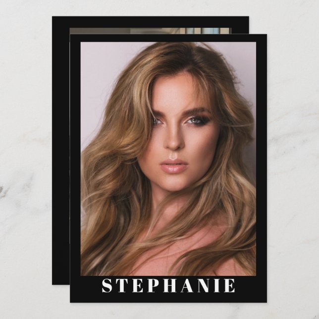 Talent Essentials Flip Card | Custom Comp Cards (Front/Back)