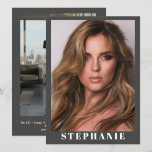 Talent Essentials Flip Card Custom Comp Cards