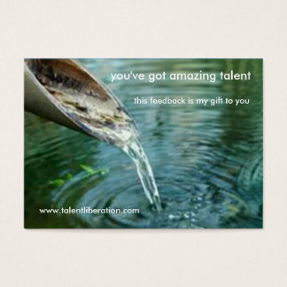 talent feedback cards