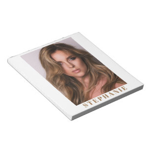 Talent Headshot Small Notepad   Custom Name