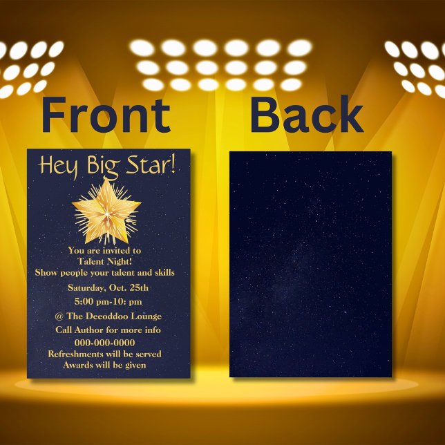 Talent Night Show Invitation (Creator Uploaded)