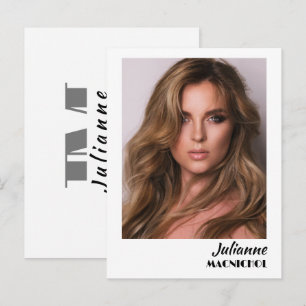 Talent Promo Postcard   Custom Photo and Logo