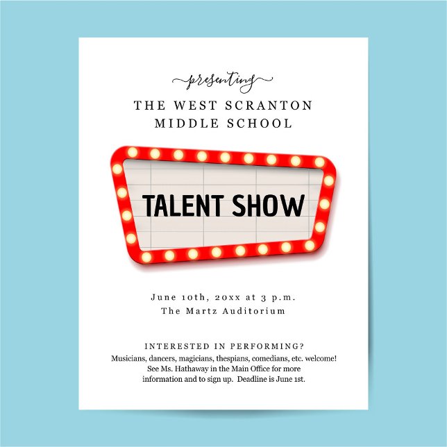 Talent Show / Variety Show Promotional Flyer (Creator Uploaded)