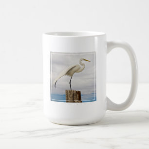 Talented Egret   Fort Myers Beach, Florida Coffee Mug