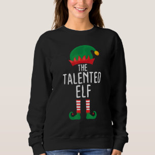 Talented Elf Sibling Matching Family Group Christ Sweatshirt