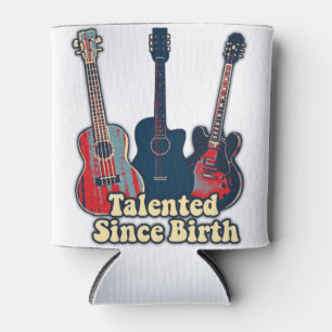 Talented since birth. retro colourful guitars can cooler
