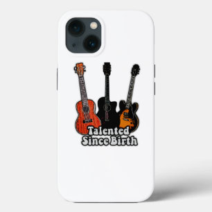 Talented since birth. vintage colourful guitars iPhone 13 case
