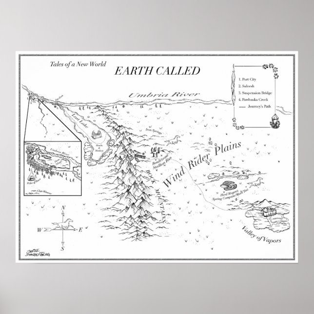 Tales of a New World Map - EARTH CALLED Poster (Front)