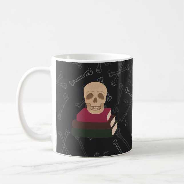 Tales of the Dead Gothic Skull Mug | Custom Horror (Left)