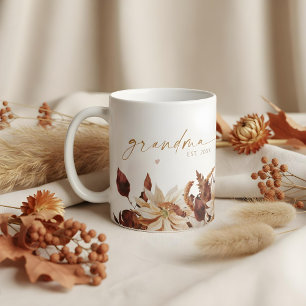 TALIA Bohemian Terracotta Floral Grandma Est. Coffee Mug