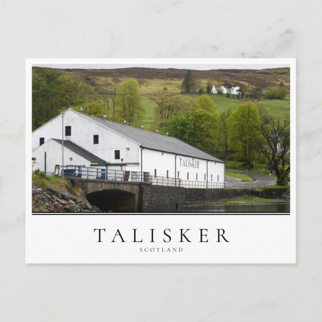 Talisker whisky distillery on Skye, Scotland Postcard (Front)
