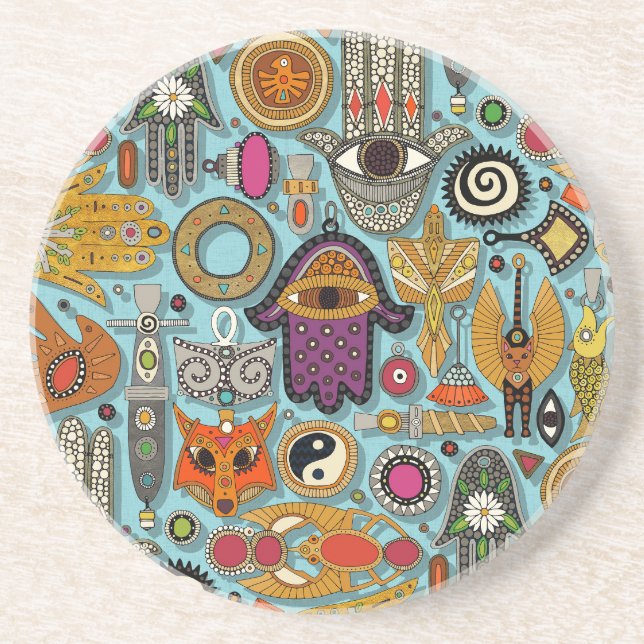 talismans pool blue coaster (Front)