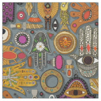 TALISMANS slate Fabric