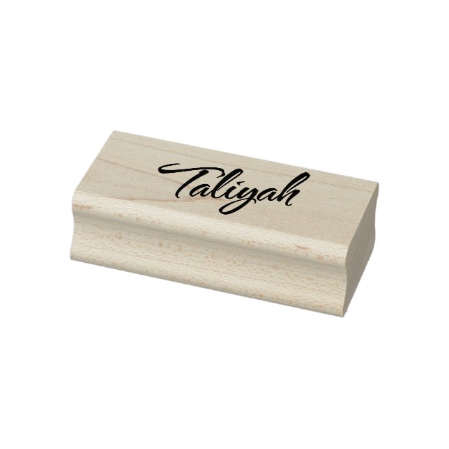 Taliyah name in cursive font rubber stamp (Stamp)