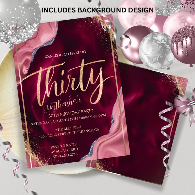 Talk 30 To Me 30th Birthday Party Invitation (Creator Uploaded)