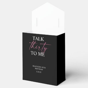 Talk 30 to Me Décor Favor Box