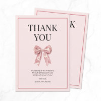 Talk 30 to Me Pink Girly Bow Thirty Birthday