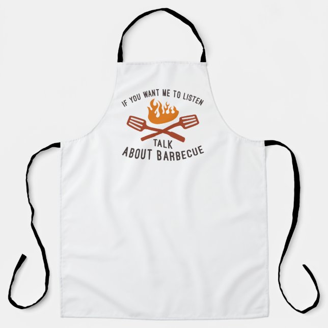 Talk About Barbecue Apron (Front)