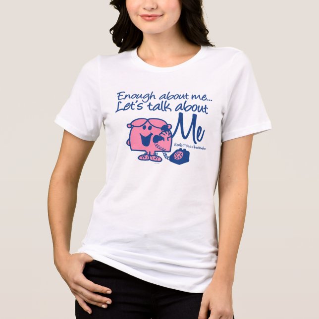 Talk About Little Miss Chatterbox Tri-Blend Shirt (Front)