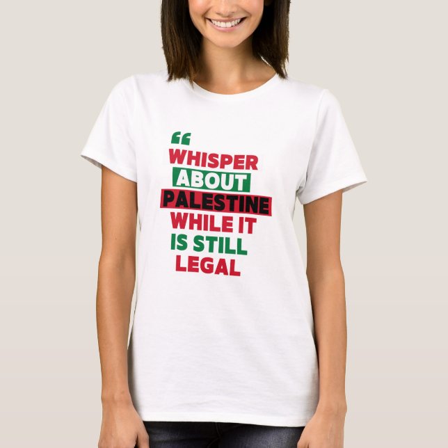 TALK ABOUT PALESTINE MERCH T-Shirt (Front)