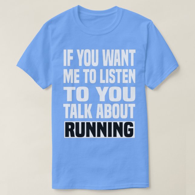 Talk About running Funny running T-Shirt (Design Front)