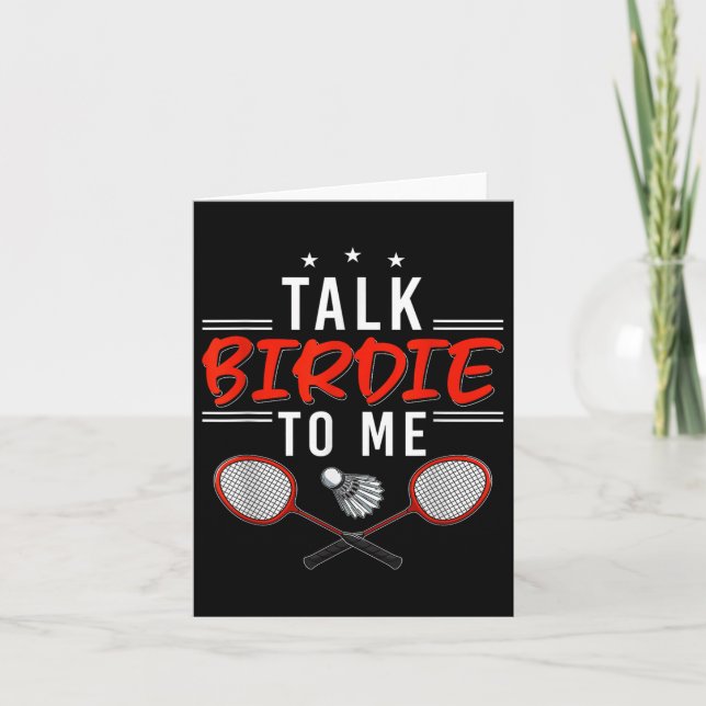 Talk Birdie To Me  Card (Front)