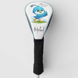 Talk birdie to me, Cute Golfing Bird Golf Head Cover