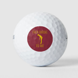 Talk Birdie To Me Funny Golf Lover Balls